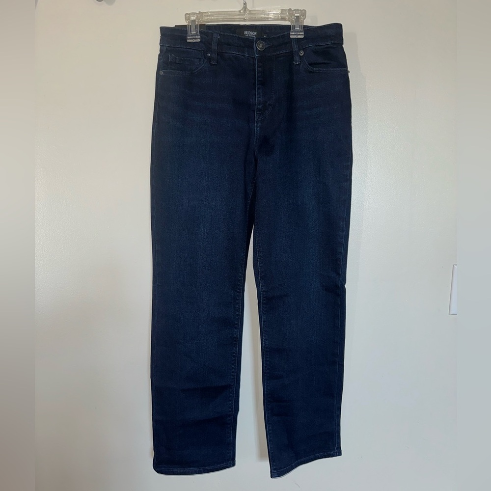 Hudson Jeans Dark Blue Straight Leg Women Jeans - Picture 2 of 5
